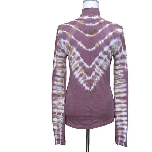 We the Free Psychedelic Mauve Tie Dye top, medium, bohemian, festival, hippie - Picture 3 of 5